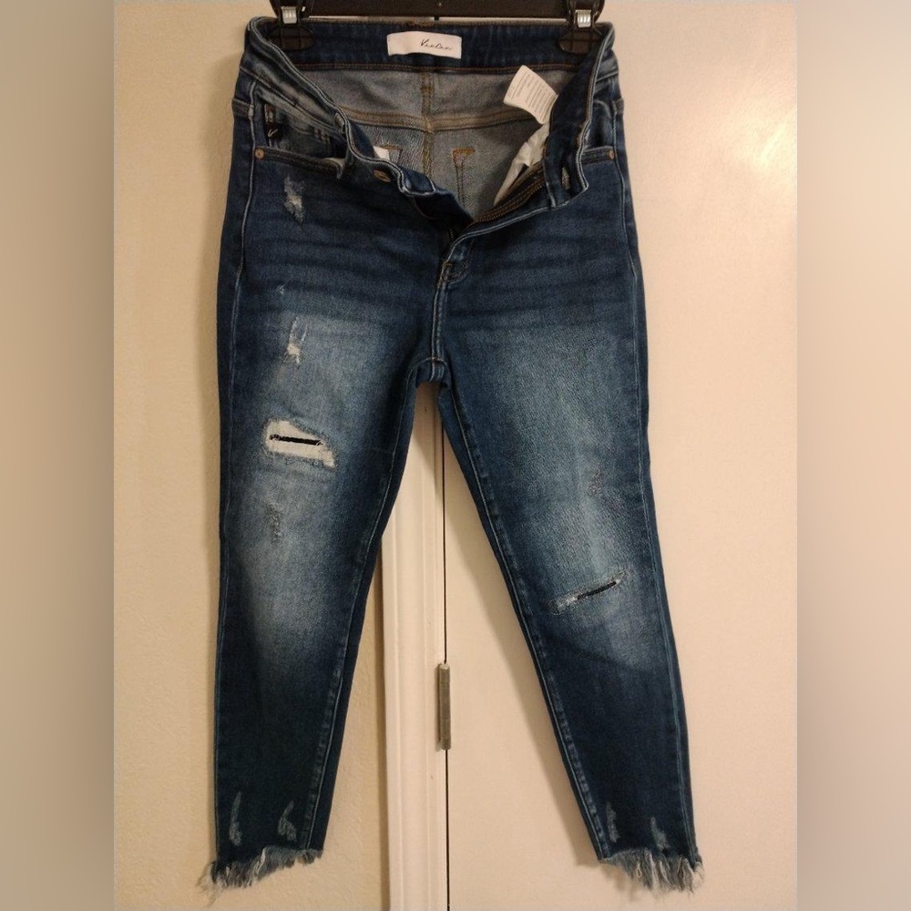 KanCan Fringe Super Stretch Skinny Jeans